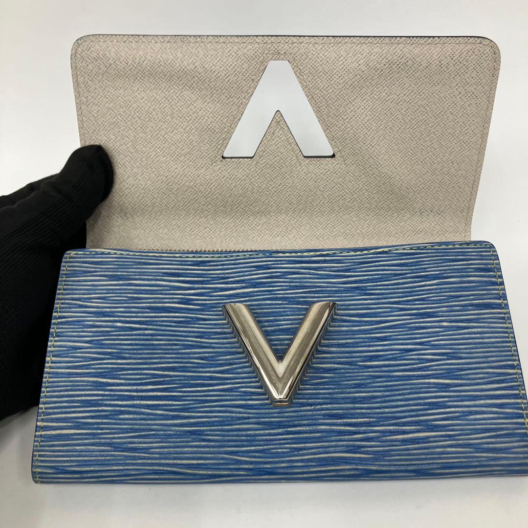 【極美品】Louis Vuitton エピデニム ポルトフォイユツイスト 長財布