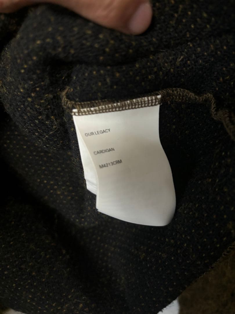 【最終】22FW OUR LEGACY mohair cardigan 44