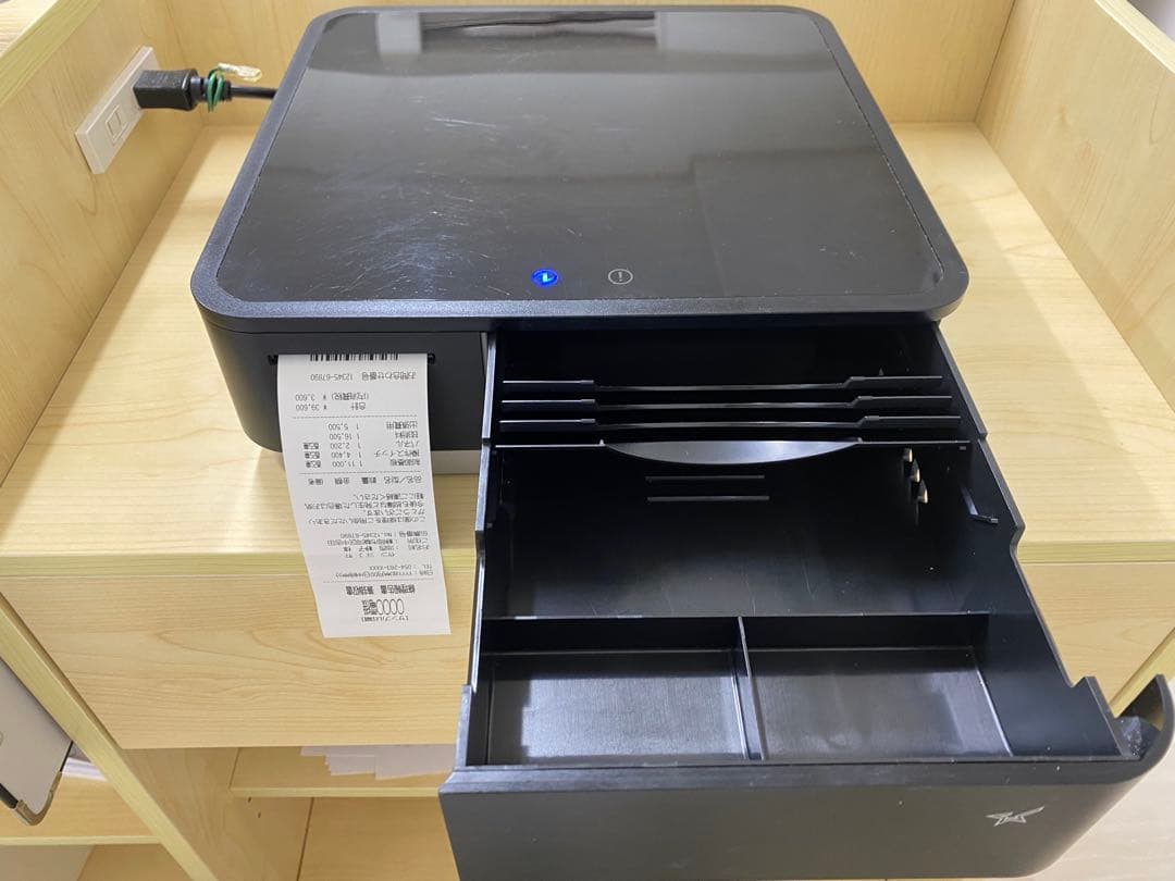 スター精密 mPOP レジ プリンターキャッシュドロワー POSレジ ロール紙付