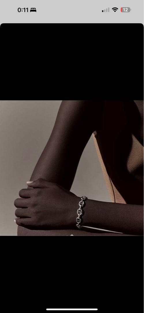 値下げHERMES エルメス シェーヌダンクル アンシェネ バングル　SHサイズ