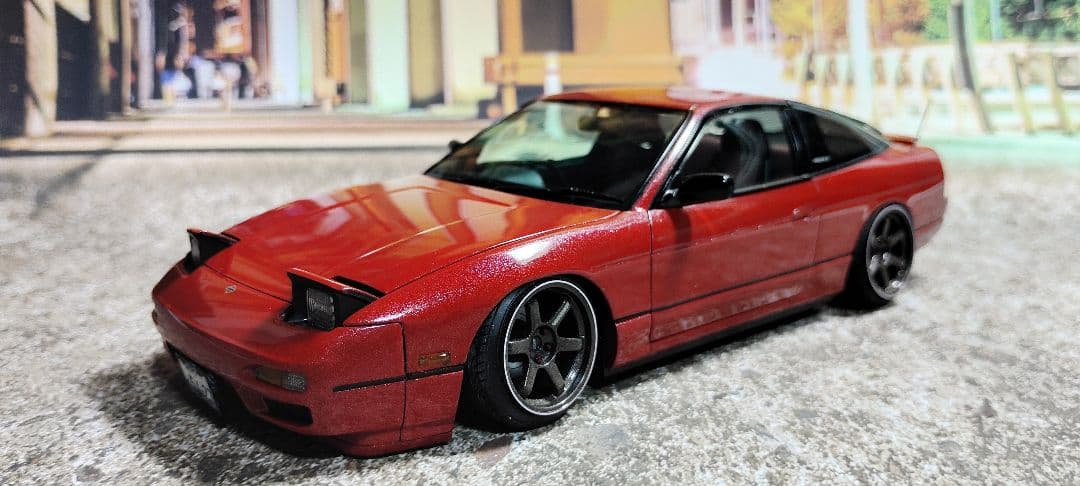カズさん専用 アオシ 1/24 マークⅡ180SX TYPE II 2台完成品