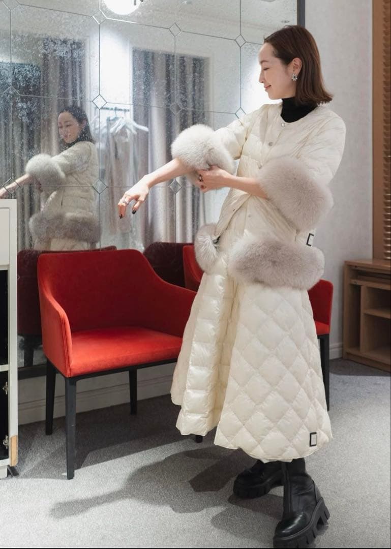 ［未使用］タイオンエクストラ 半袖装着用ファーパーツ グレージュ 翁安芸さん