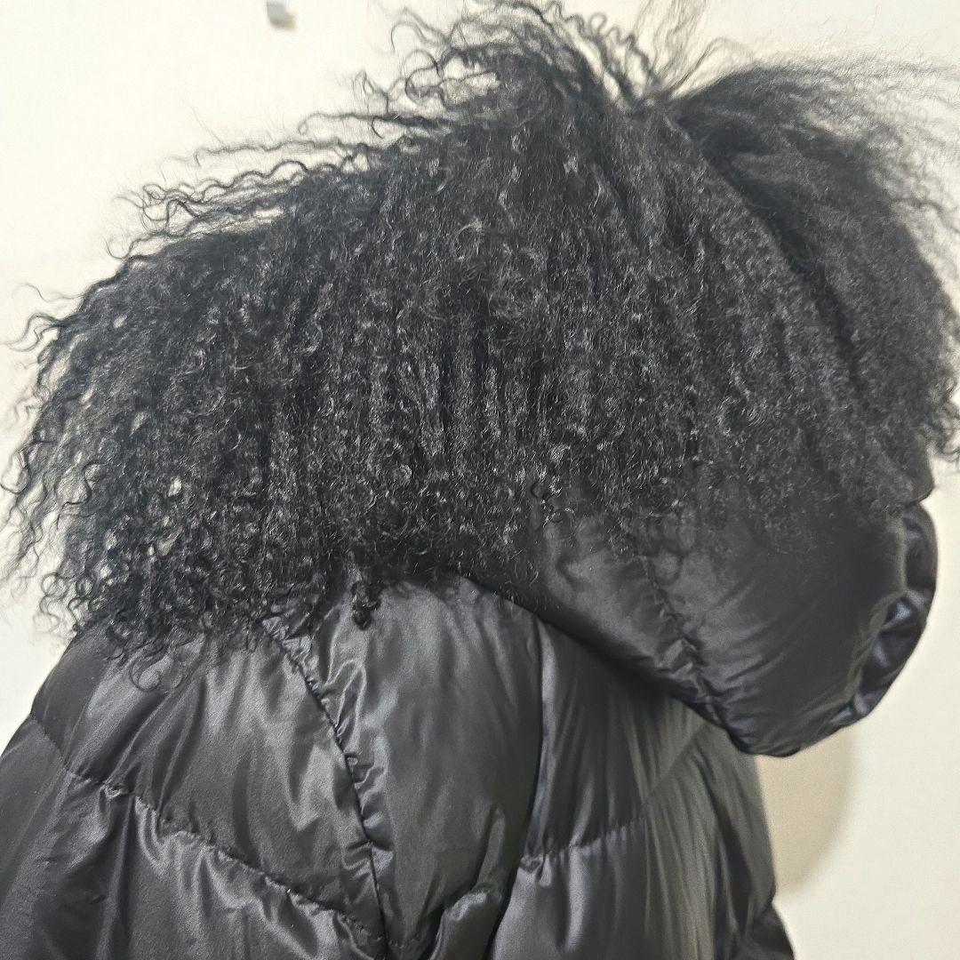 sacai ファー付き　ブラック　ダウンジャケット