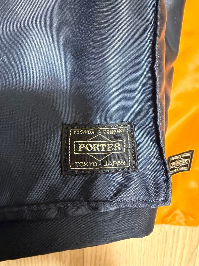 PORTER アイアンブルー A4トートバッグ 近年モデル PORTERチャック