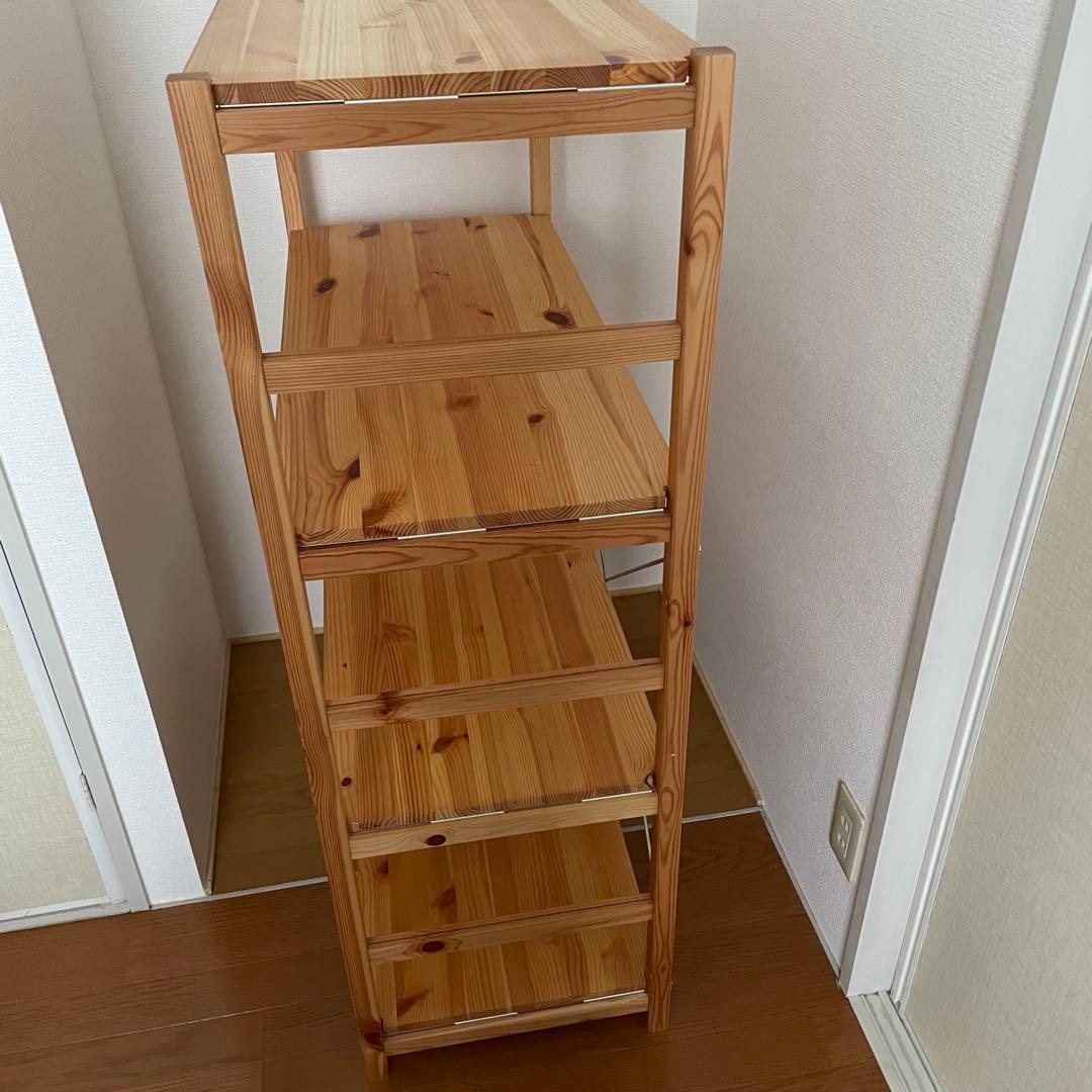 無印良品　パイン材ユニットシェルフ　86cm幅　中