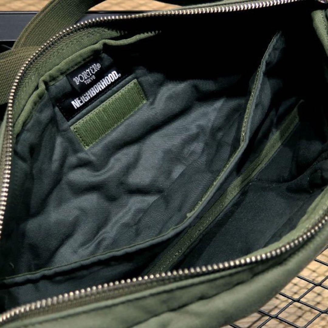 NEIGHBORHOOD×PORTER ウエストバッグ オリーブ F