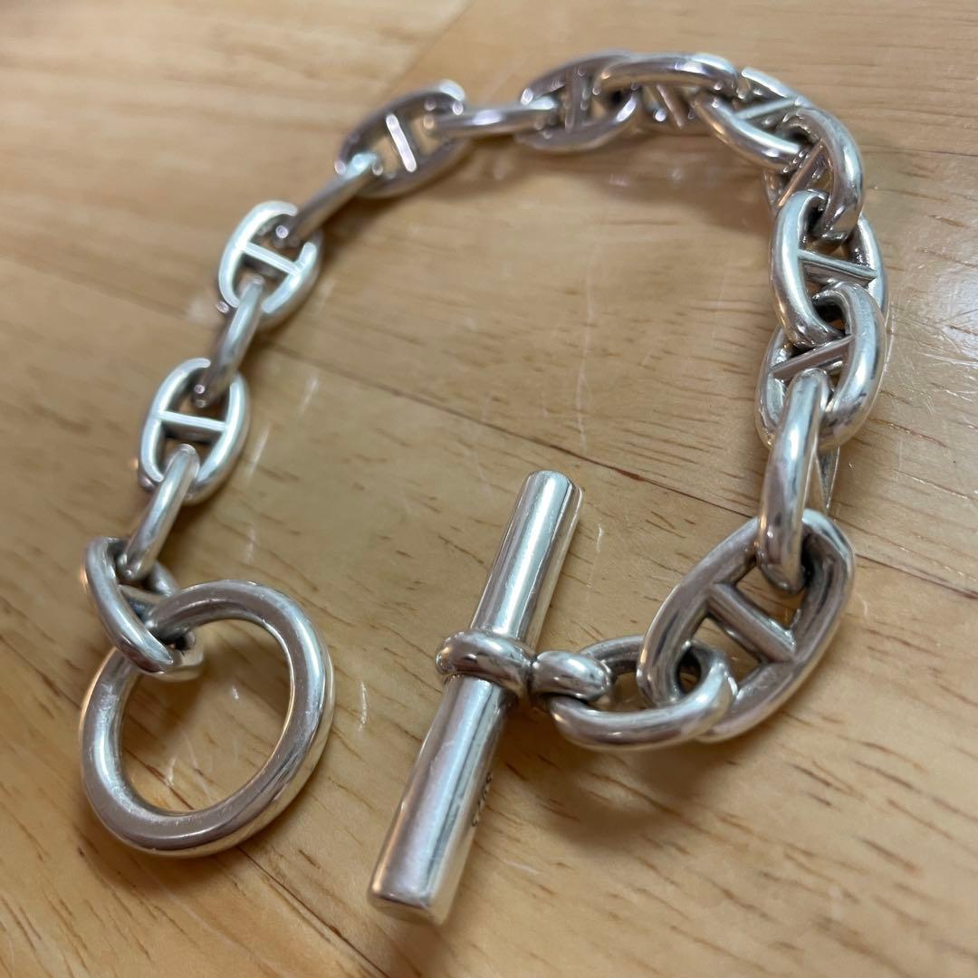 オーダー シルバー925 アンカーチェーンブレスレット シェーヌダンクル MM