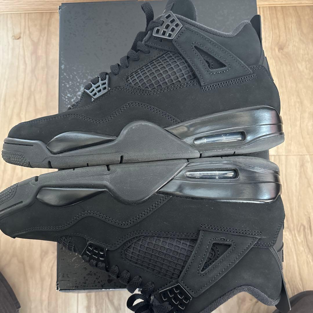 靴 Air Jordan 4 black cat
