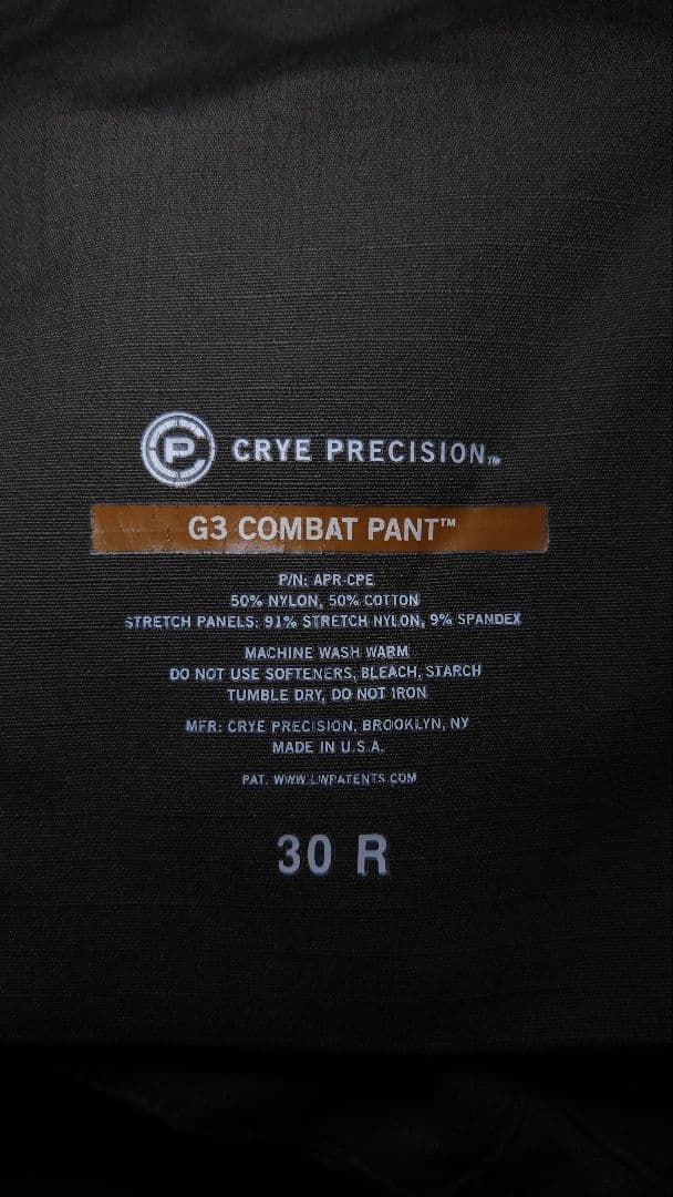 CRYE PRECISION G3 COMBAT PANTS レンジャーグリーン
