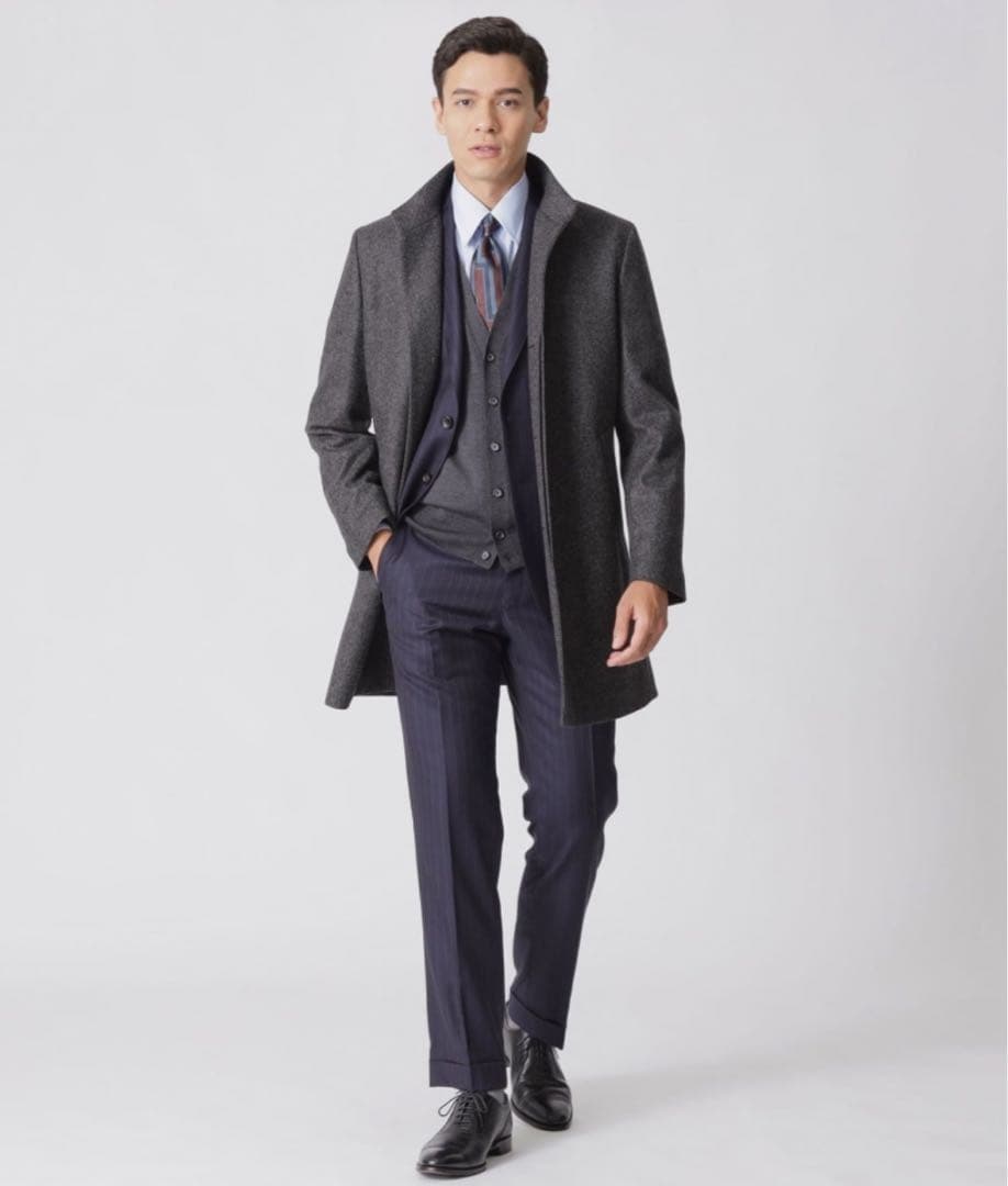 【新品未使用】Paul Stuart ポールスチュアート　カシミヤ混コート