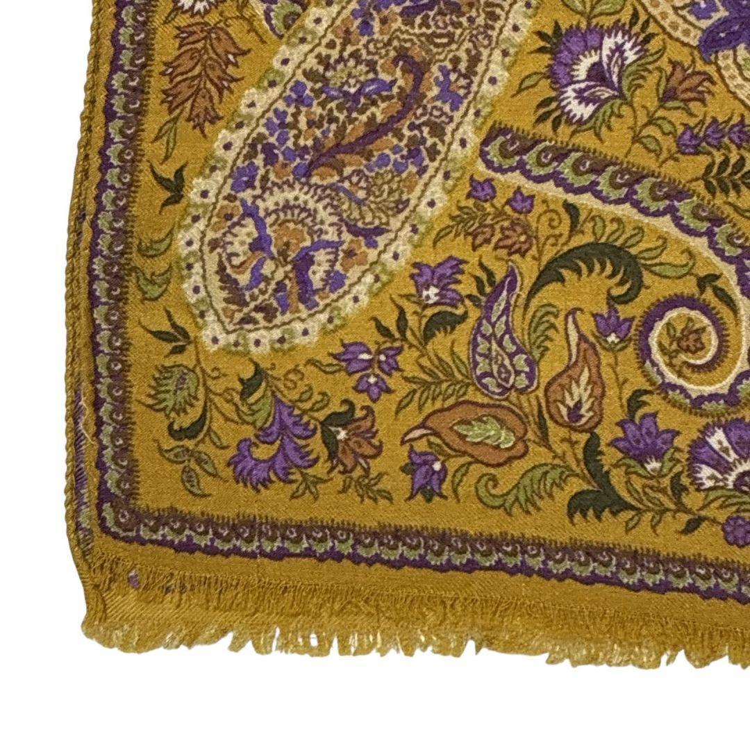 美品✨ETRO エトロ シルク混 イタリア製 大判ストール スカーフ ペイズリー