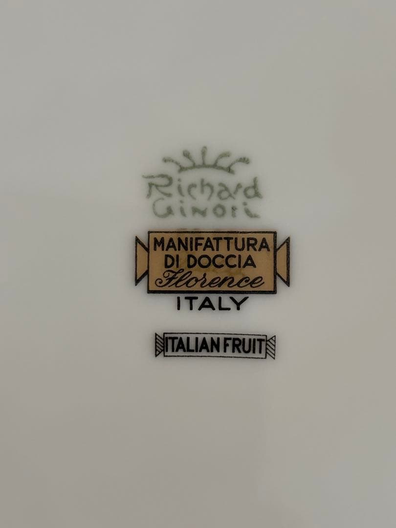 【リチャードジノリ／イタリアンフルーツ プレート3枚セット】
