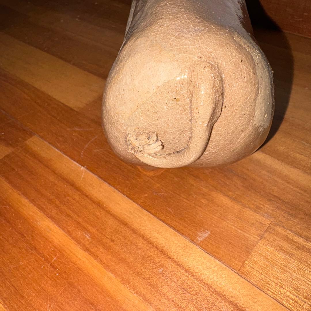 。牛陶器　置き物C1