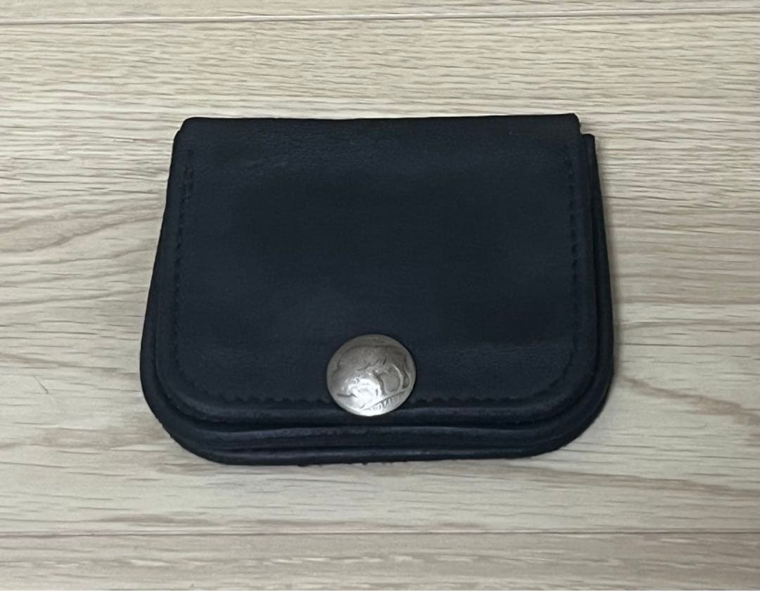 ゴローズ　角型小銭入れ　マチあり　ブラック　goro's