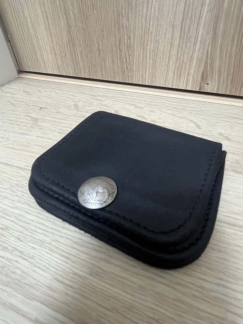 ゴローズ　角型小銭入れ　マチあり　ブラック　goro's