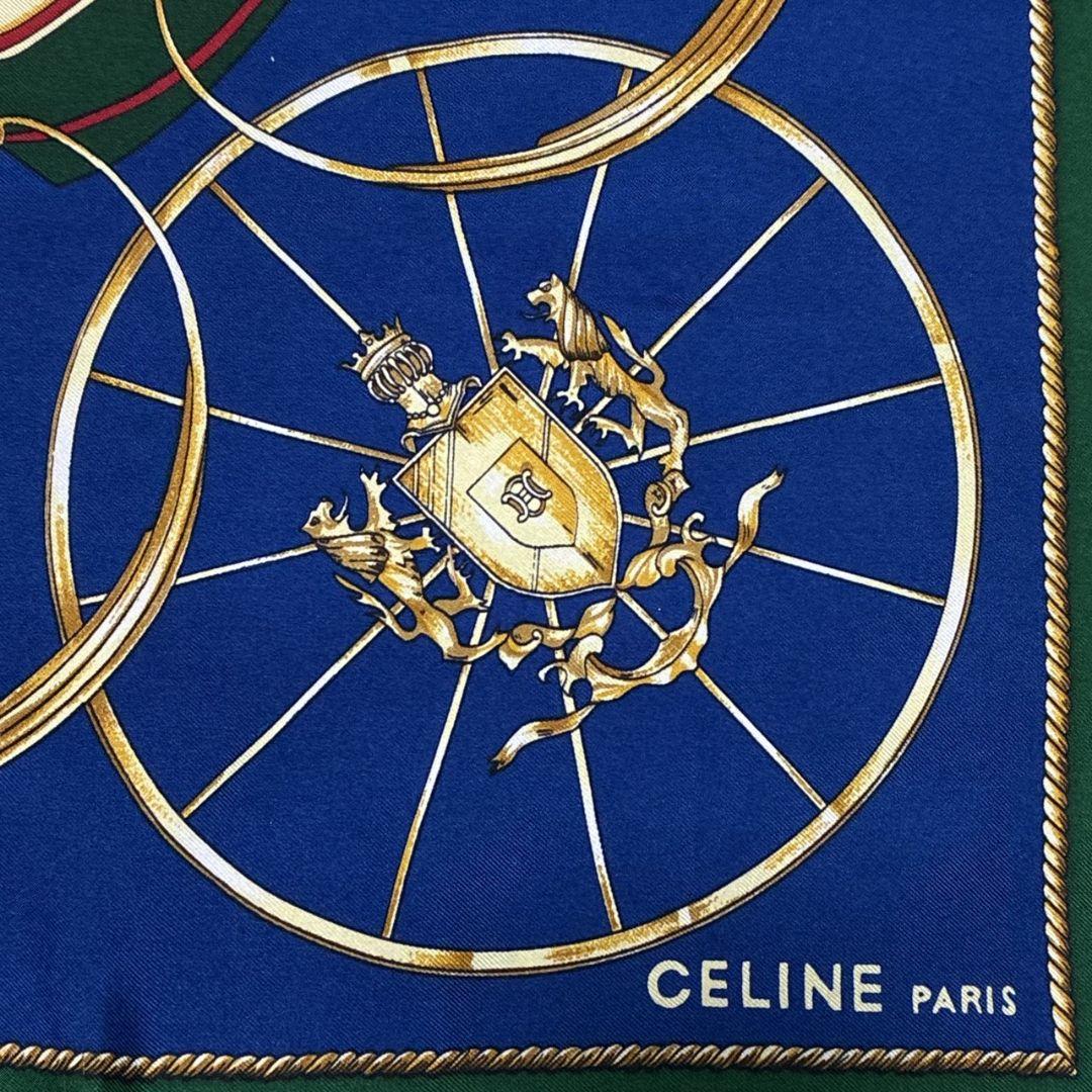極美品✨CELINE セリーヌ 大判スカーフ ストール 楽器 鞍