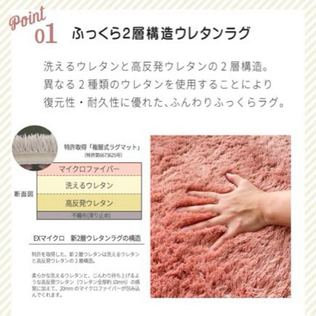 【新品未使用・未開封品】HOPPL コロコロチェア＆デスク専用円形ラグ ピンク