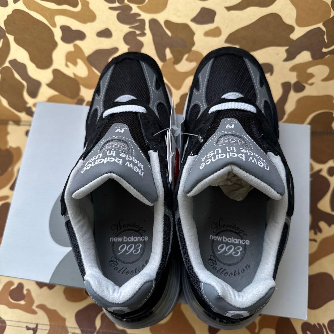 New Balance 993 ブラック/グレー　MR993BK