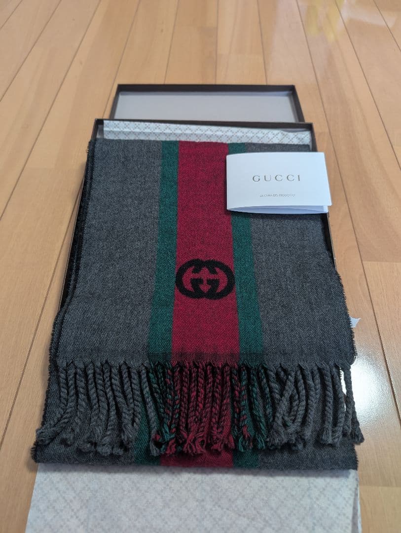 GUCCI シェリーライン　マフラー ストール