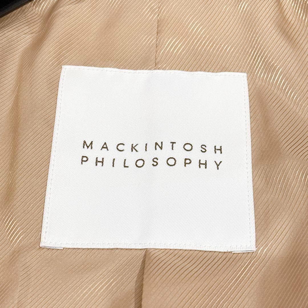 新品同様✨　マッキントッシュ　ステンカラー　コート　ウール　　ブラウン　36