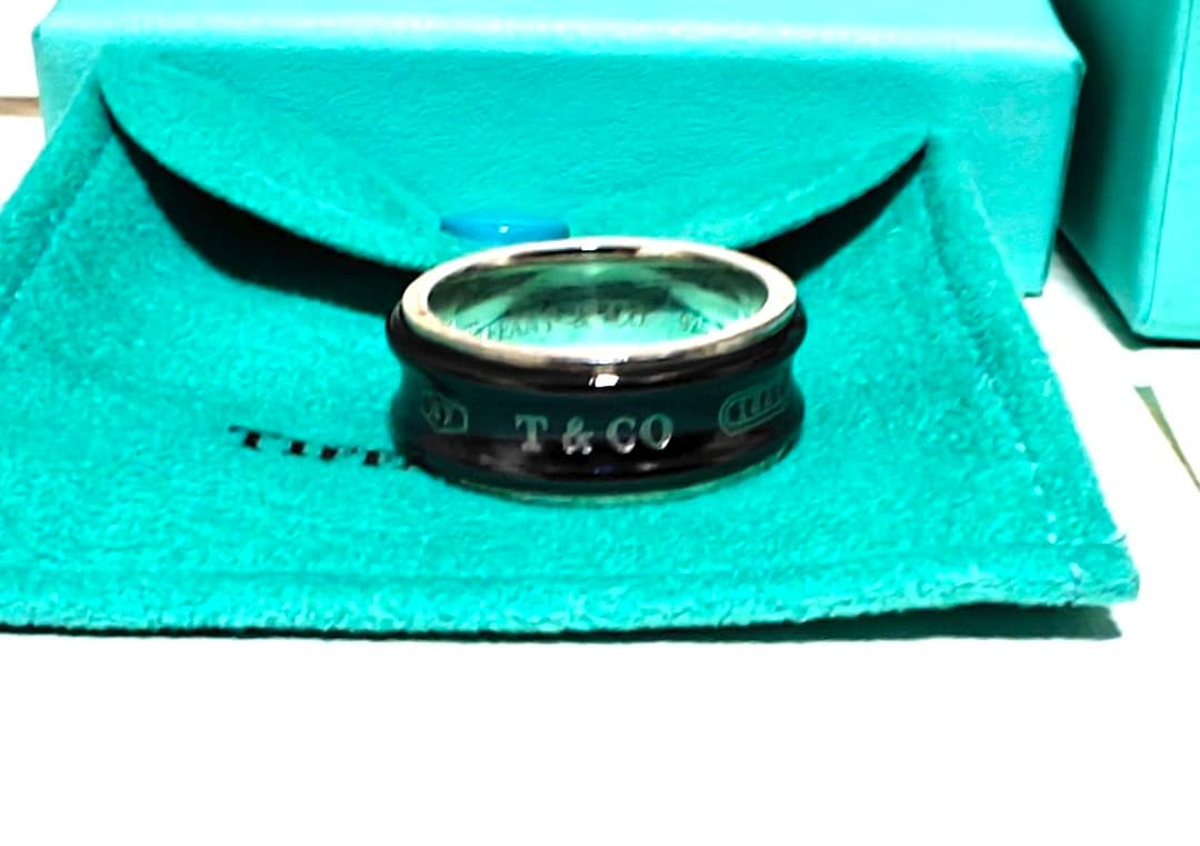 Tiffany & Co. ナローリング 20号 チタン 925