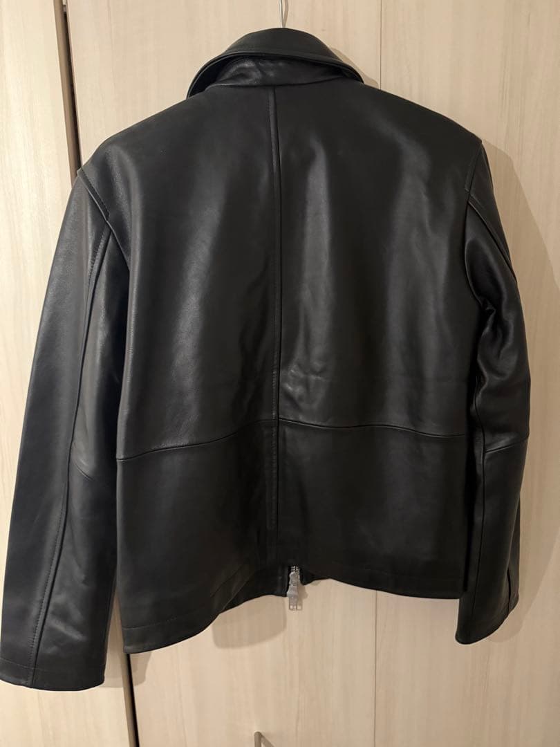 ジャケット・アウター SUNFLOWER Short Leather Jacket Black