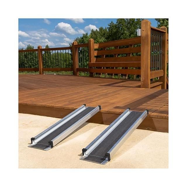 【開封済・未使用】gardhom車椅子用スロープ2本セット　使用高さ8～35cm