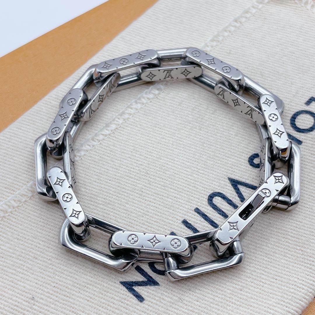 LOUIS VUITTON スクエア　チェーン　ブレスレット　コリエ