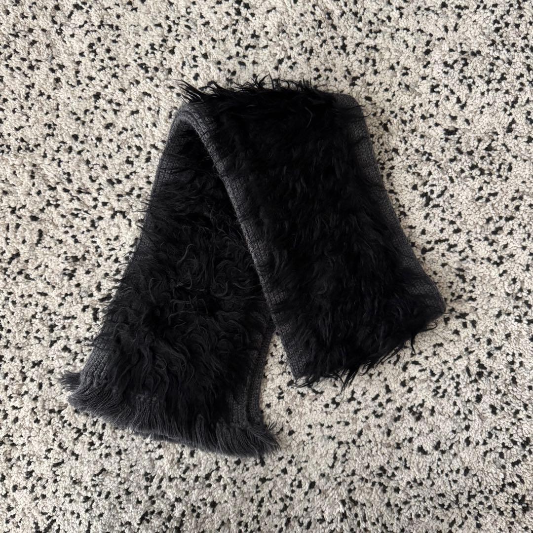 小物 PRADA, 19FW FRINGE MOHAIR MUFFLER