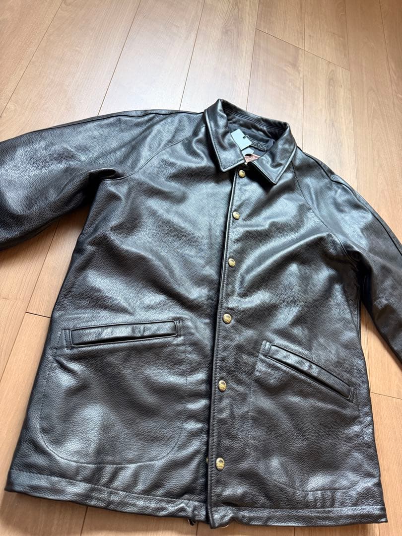新品未使用　本革　レザーコーチ