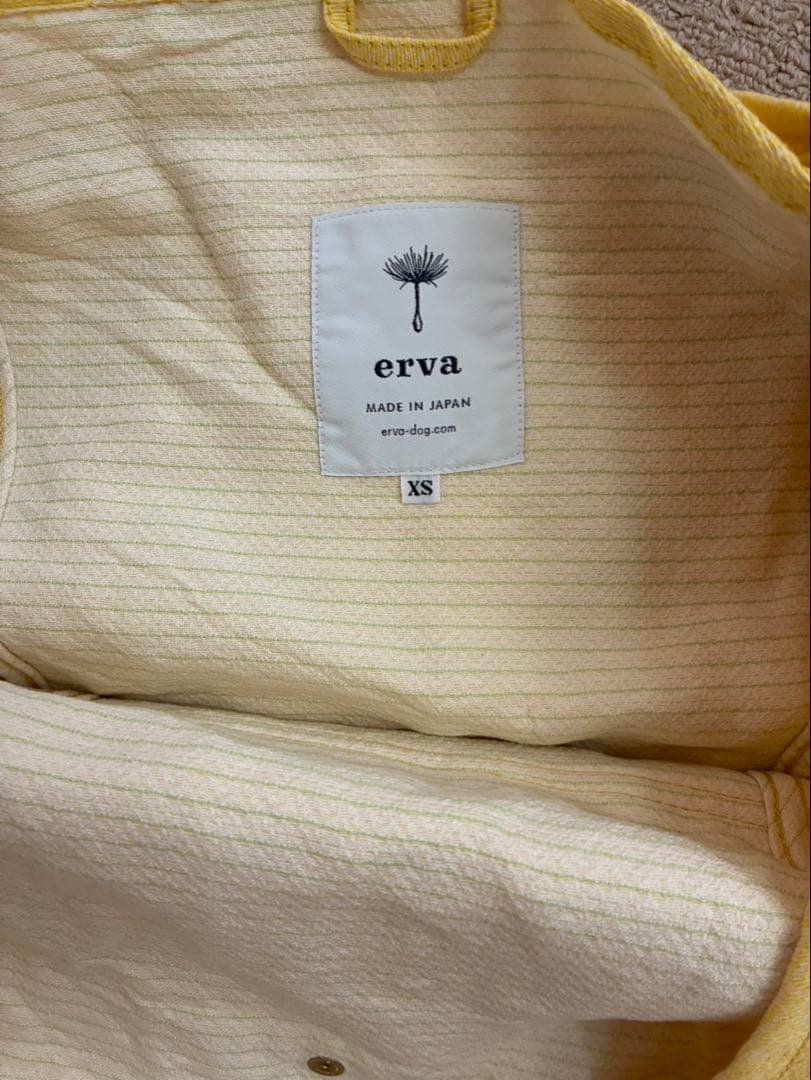 erva ドッグスリング 播州織　サルファーイエロー Sサイズ