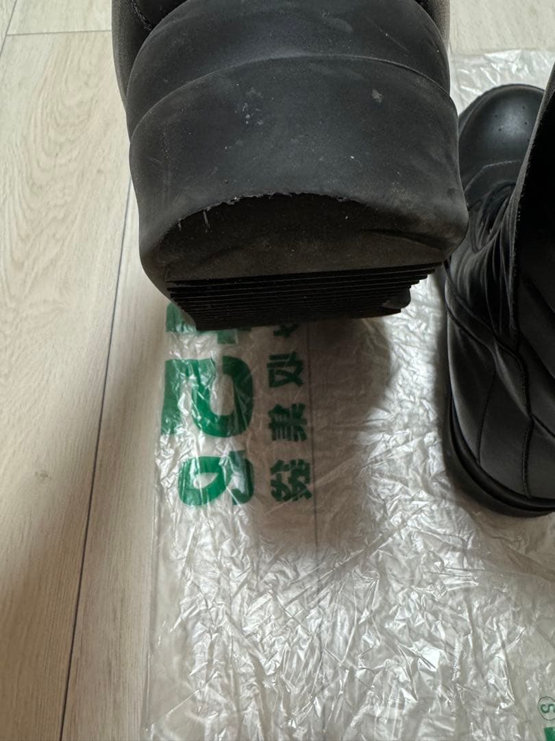 靴 Rick Owens MEGA GEOBASKET BLACK