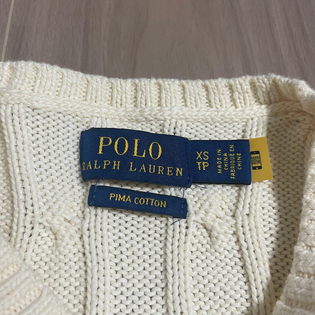 【美品】Polo Ralph Lauren アイボリー ニット XS