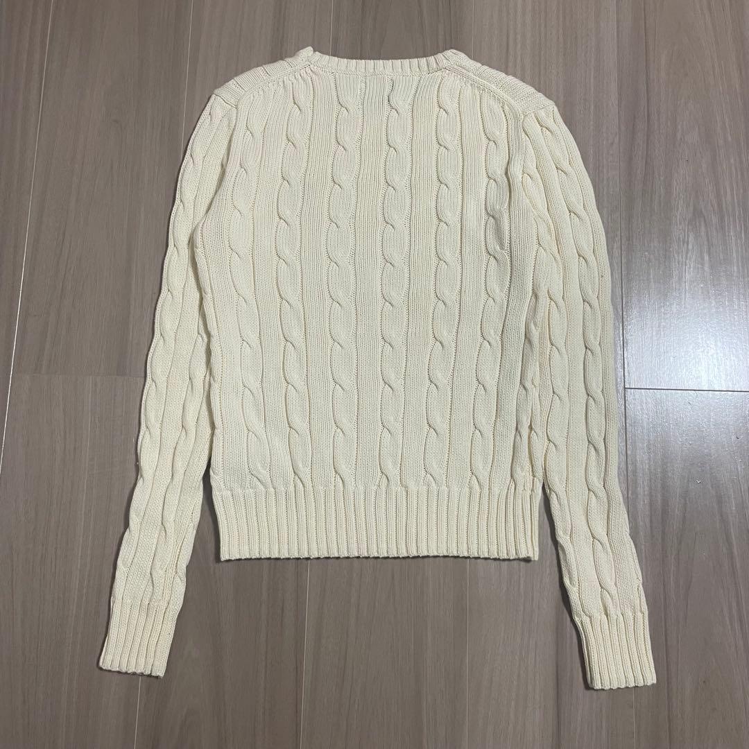 【美品】Polo Ralph Lauren アイボリー ニット XS