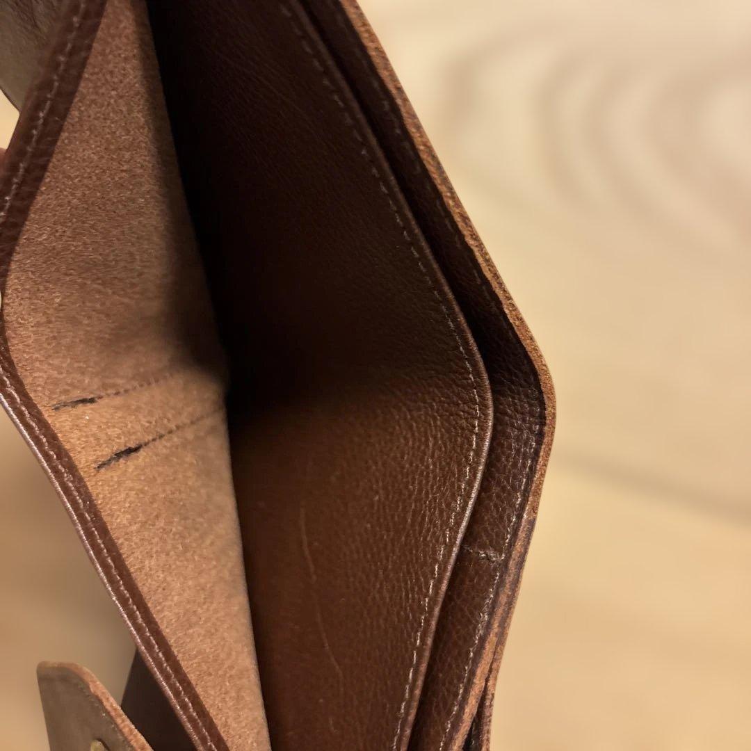 IL BISONTE イルビゾンテ　ブラウンレザー 二つ折り財布