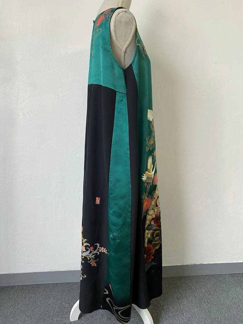 3291 着物　リメイク　ドレス　ワンピース