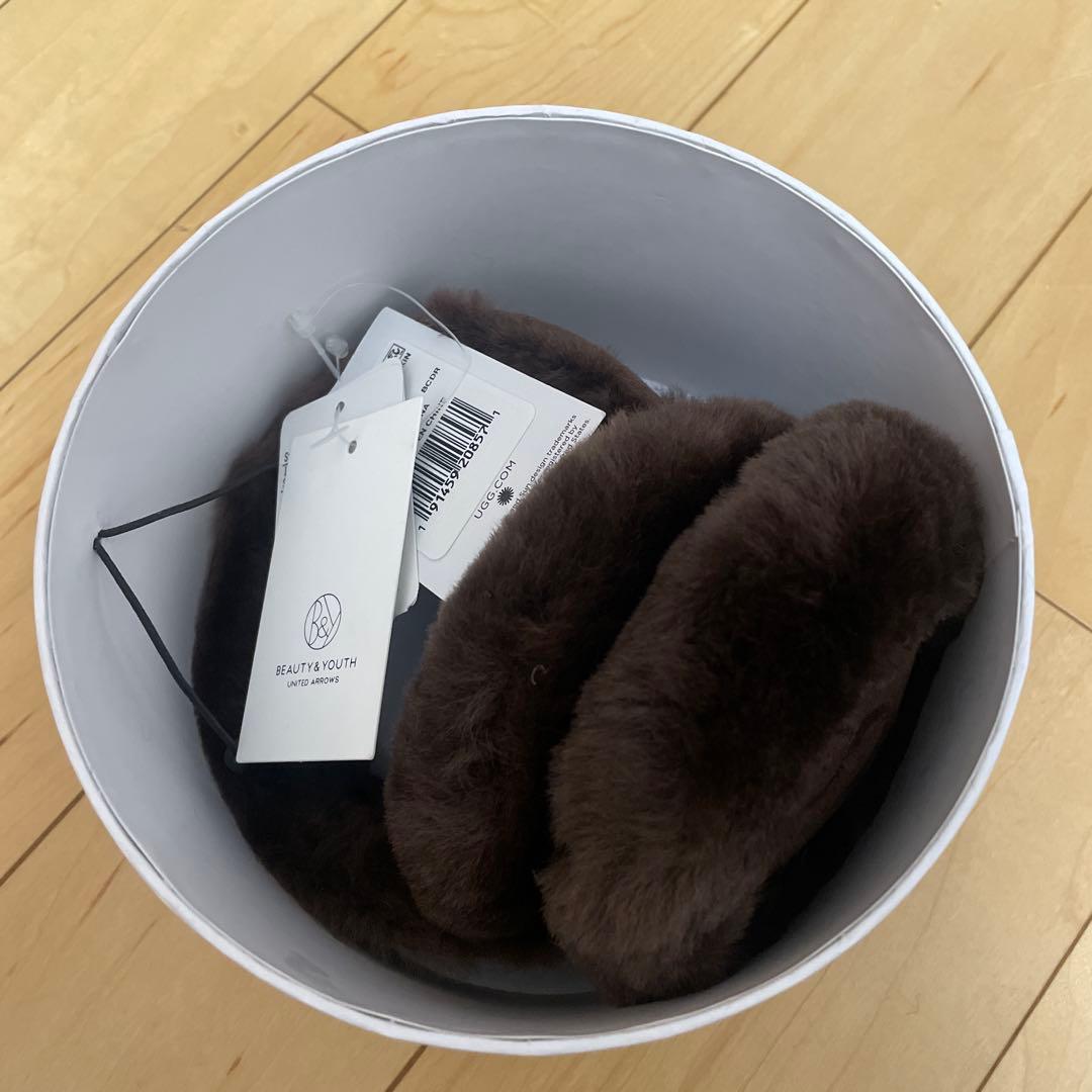 【新品未使用】【完売品】 UGGシープスキン イヤーマフ DK.BROWN