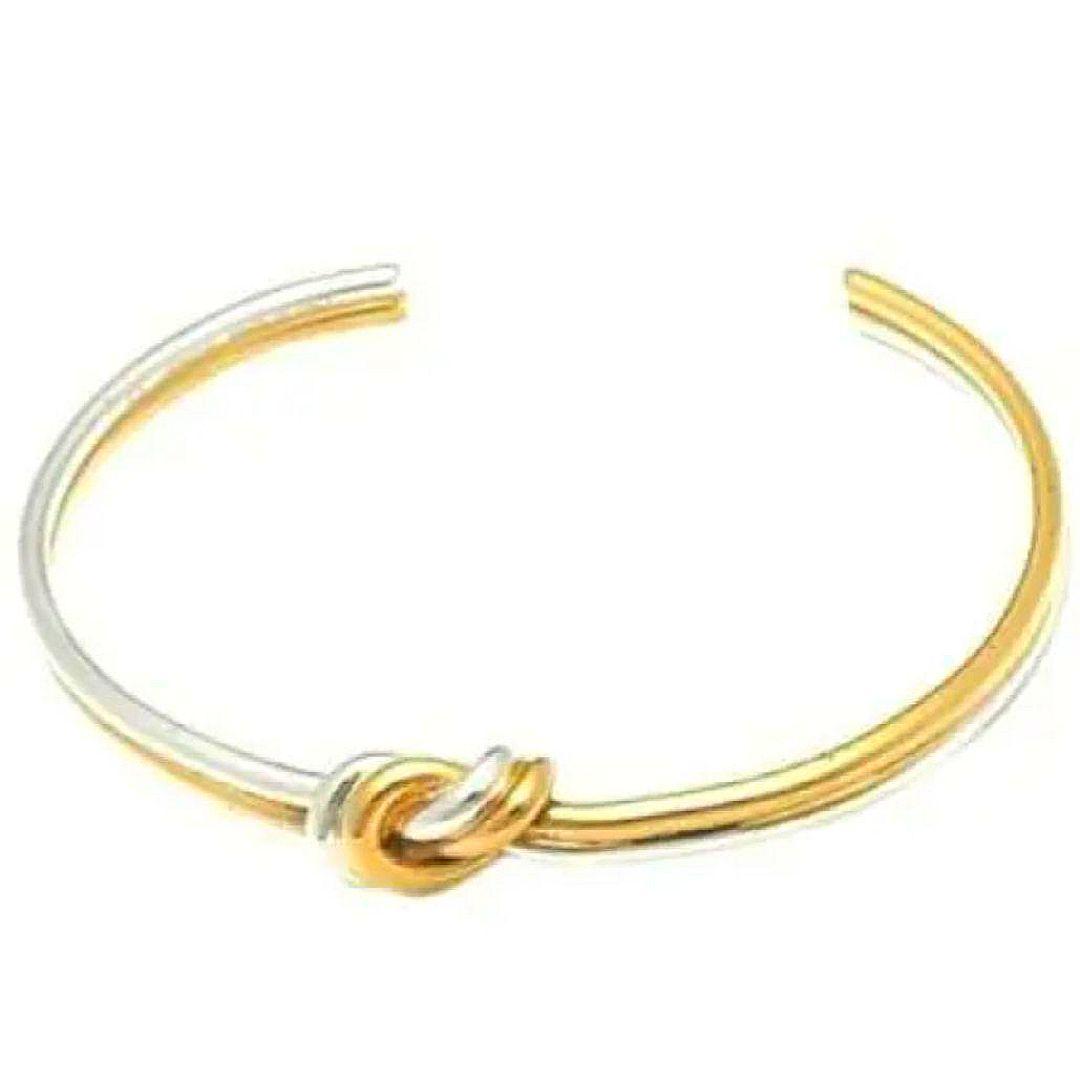 未使用級✨セリーヌ　Knot Double Bracelet　ゴールド×シルバー