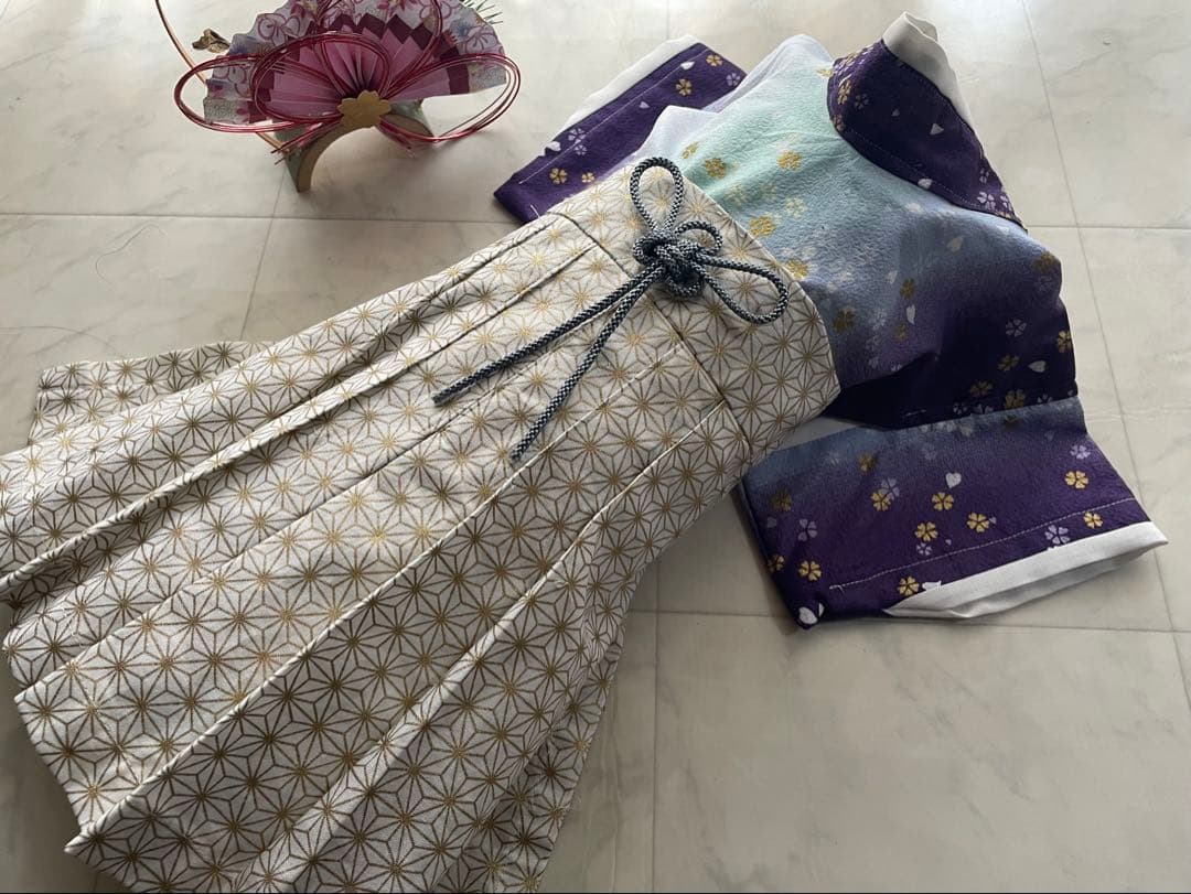 ラパパわんちゃんの袴の着物　男の子　女の子　計　２着