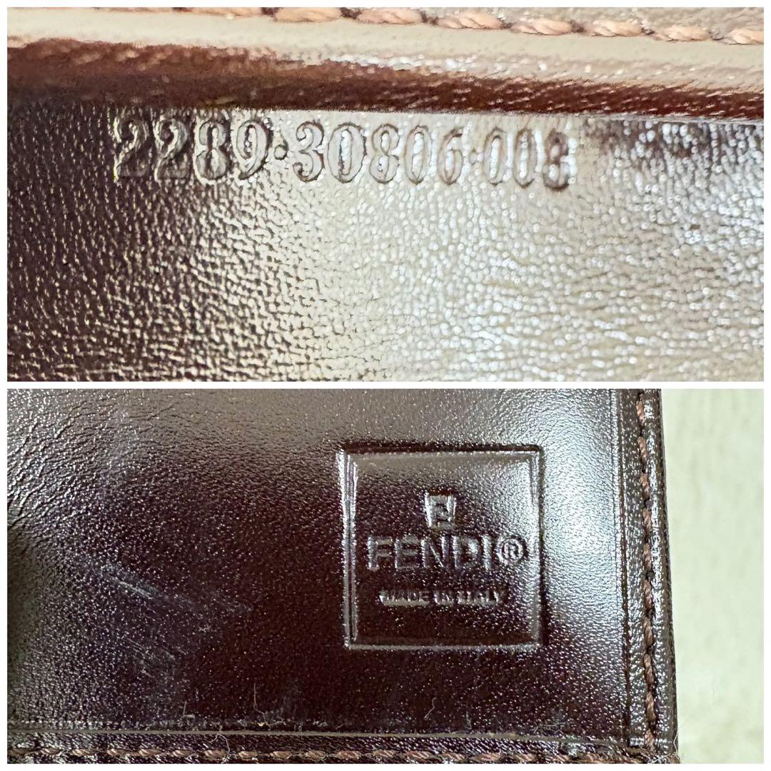 未使用級✨ FENDI フェンディ ズッカ柄 ロングウォレット 長財布 折り財布