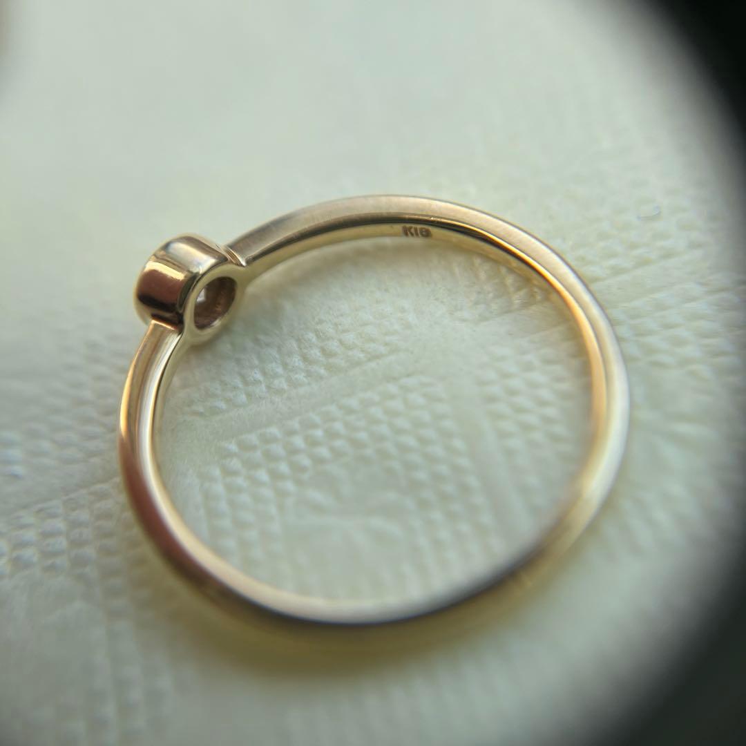 【週末価格】K18 ゴールドリング ダイヤモンド