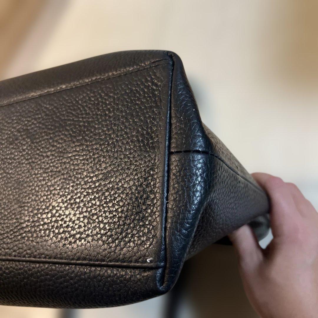 【1/4までセール中】HushTug ハッシュタグ レザートート ブラック