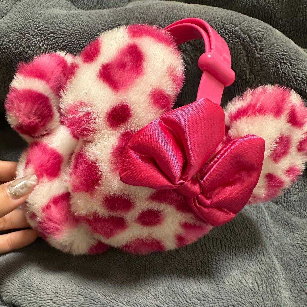 ディズニー　ミニーちゃん　イヤーマフ　ヒョウ柄　豹柄