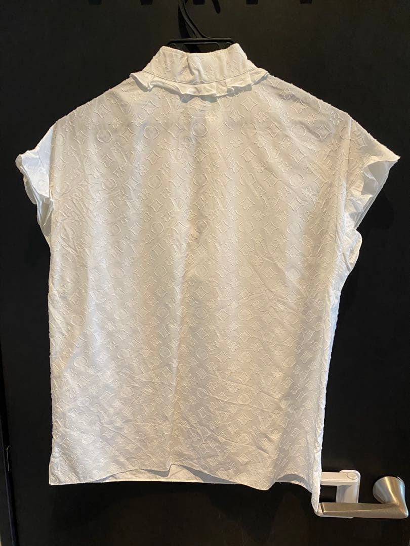 【超美品】箱あり　Louis Vuitton フリルブラウス ホワイト　38