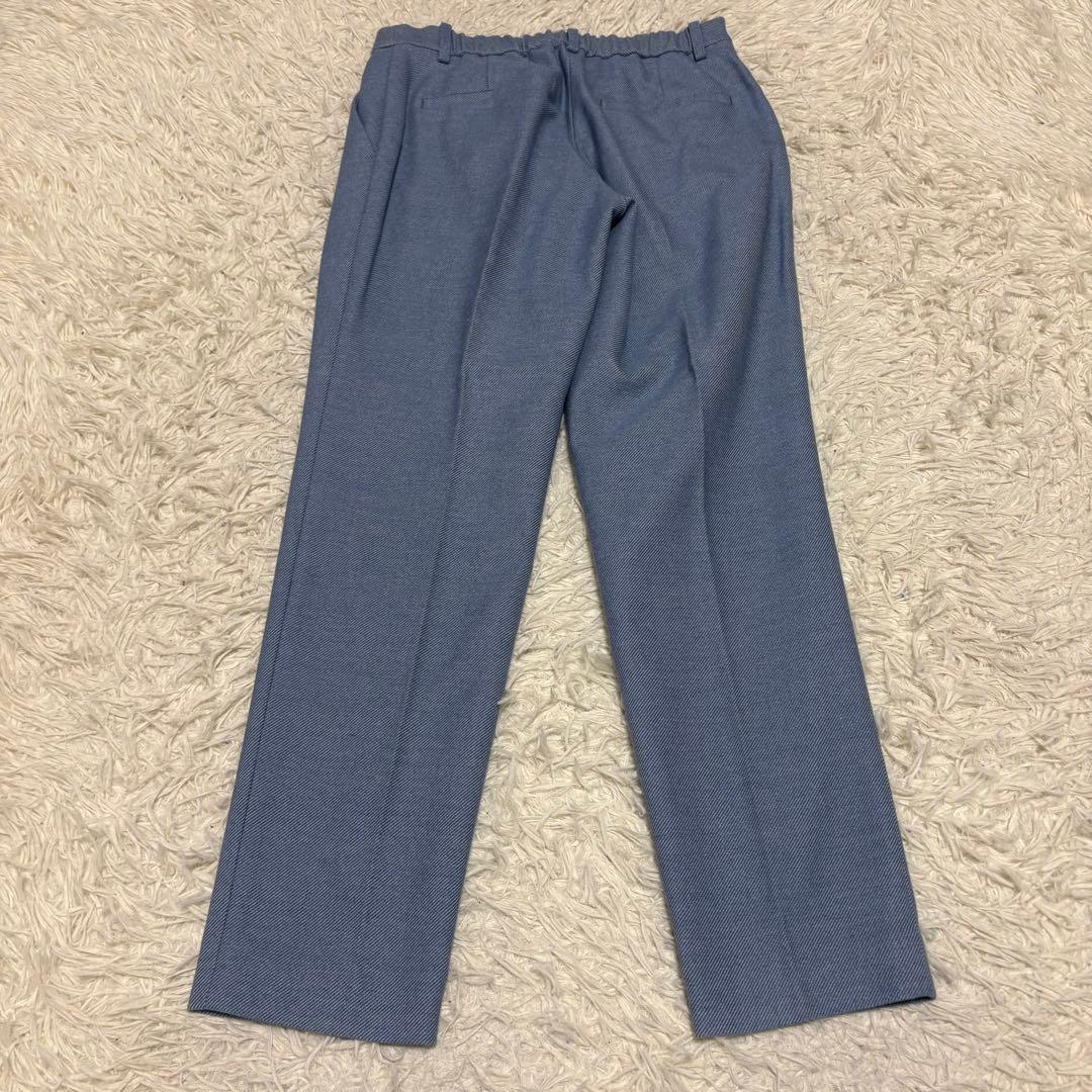 美品 グリーンレーベルリラクシング ノーカラー セットアップ スーツ パンツ