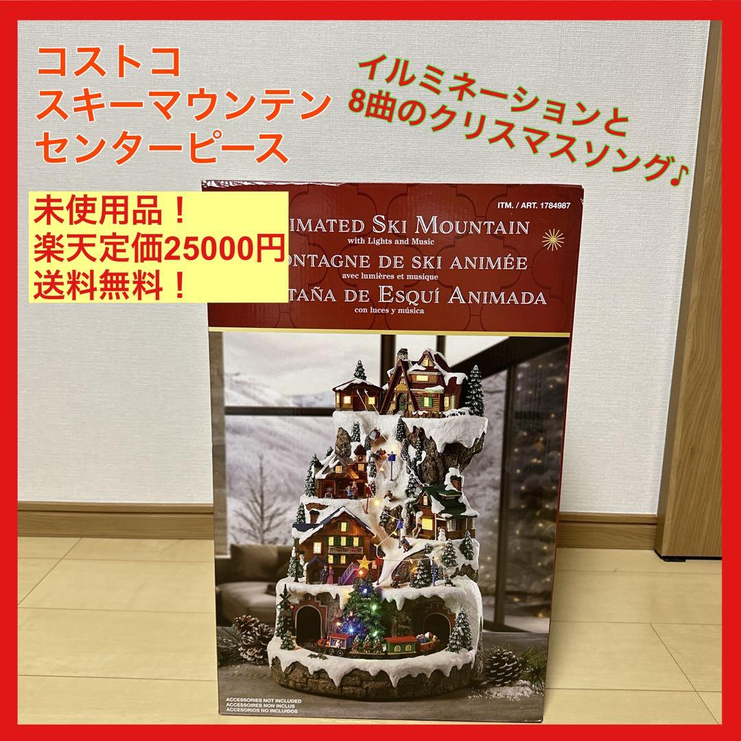 未使用品 コストコ スキーマウンテン センターピース クリスマスソング