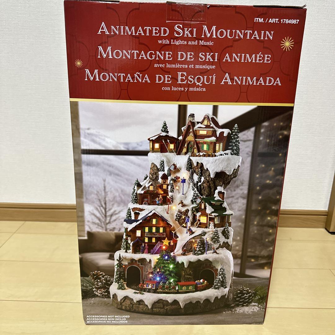 未使用品 コストコ スキーマウンテン センターピース クリスマスソング
