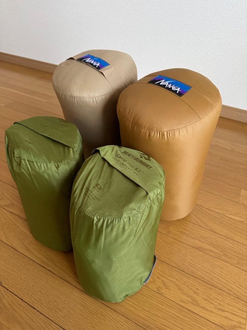 【2セット】NANGA別注シュラフ610＋エアマット｜秋冬キャンプ－6℃対応