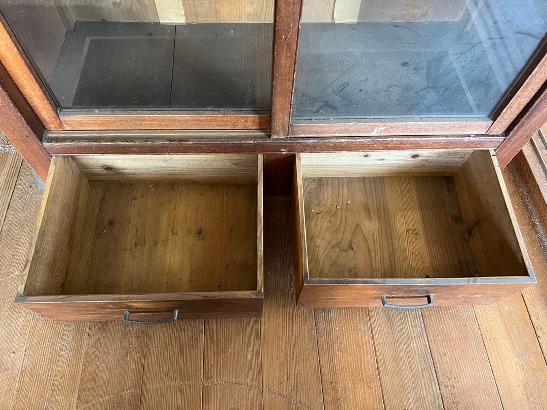 m*d様 【O-1607】水屋 食器棚 飾り棚 キャビネット 昭和レトロ アンテ