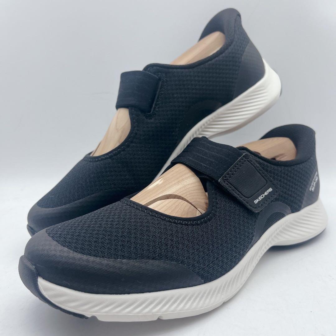 美品✨スケッチャーズ スリップインズ メリージェーン スニーカー 黒 25cm